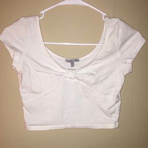 White crop top Charlotte Russe